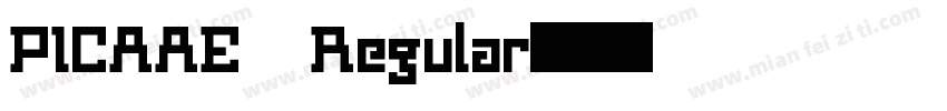 PICAAE Regular字体转换